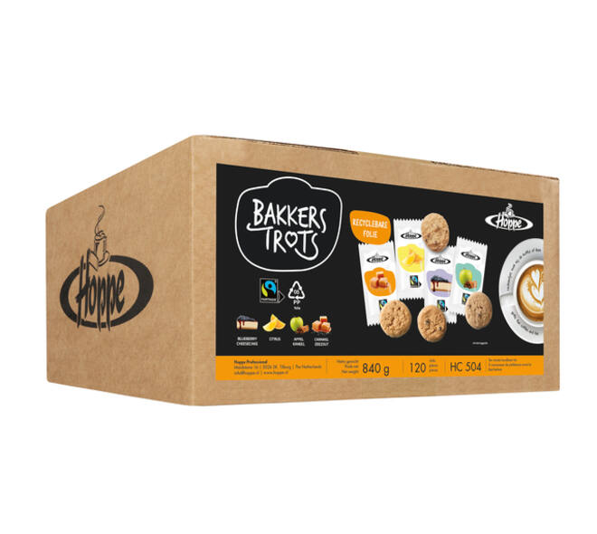 Koekjes Hoppe Bakkers Trots fairtrade koekjesmix 120 stuks