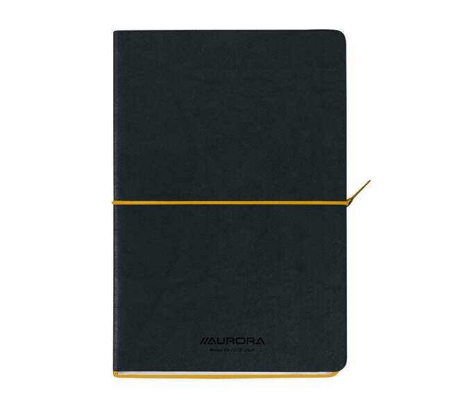 Notitieboek Aurora Tesoro A5 192blz lijn 80gr geel