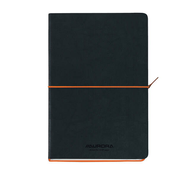 Notitieboek Aurora Tesoro A5 192blz lijn 80gr oranje