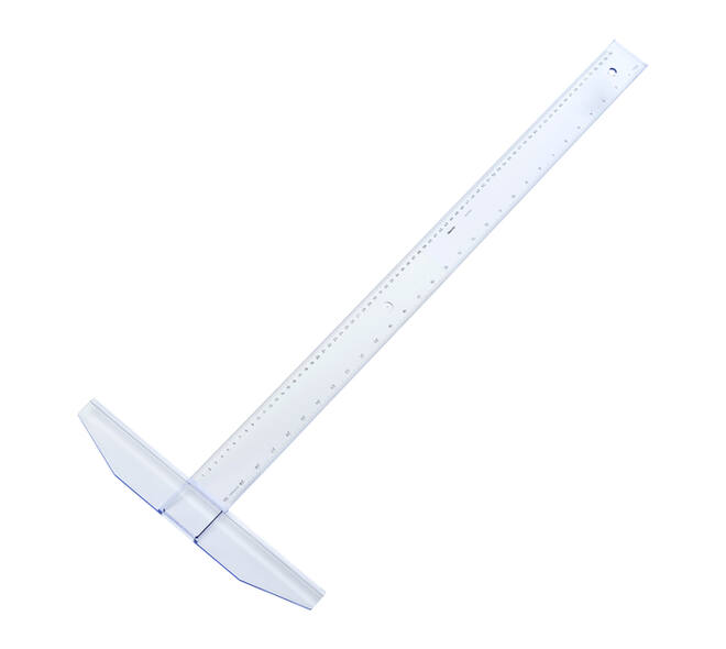 Tekenhaak Aristo GeoCollege 75cm transparant