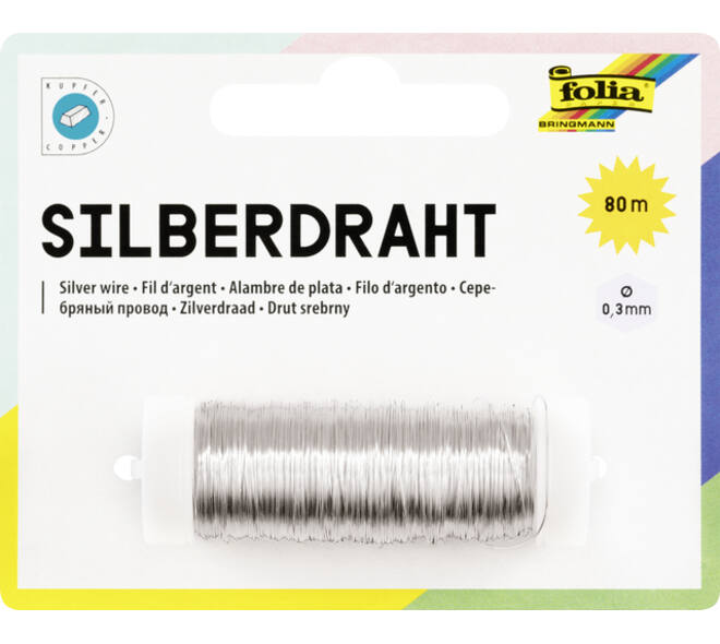 Zilverdraad Folia 0.3mmx80m