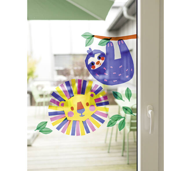 Raamfolie Folia 23x33cm 10 vel 10 kleuren