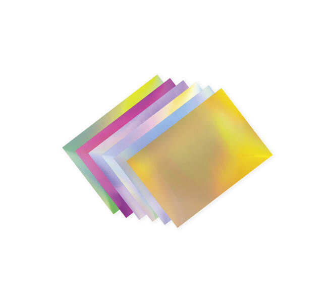Regenboogpapier en karton Folia 24x34cm 120gr en 250gr 12 vel 6 tinten
