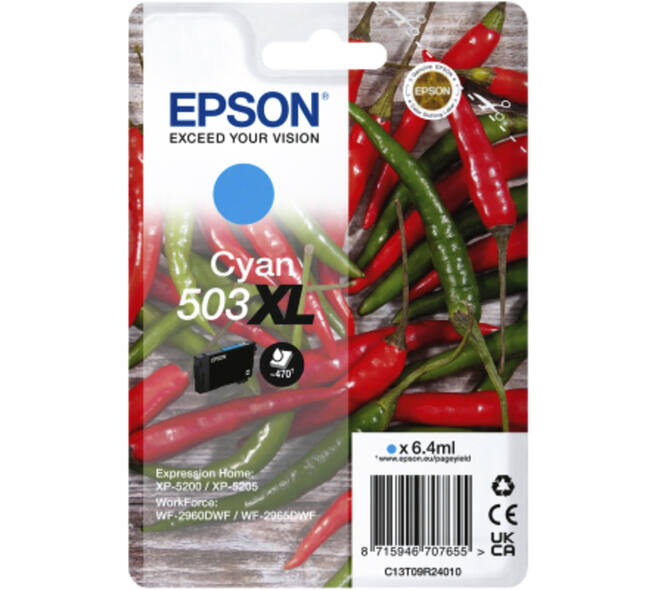 Inktcartridge Epson 503XL T09R24 blauw
