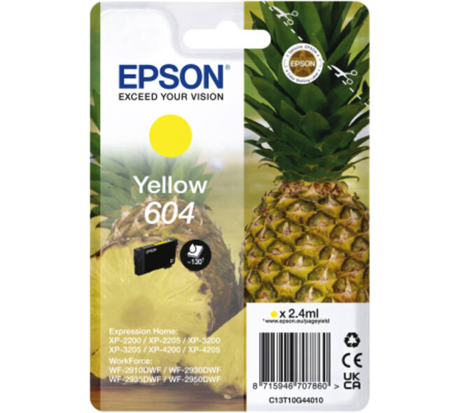 Inktcartridge Epson 604 T10G44 geel