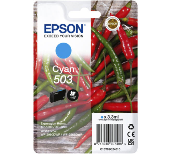 Inktcartridge Epson 503 T09Q24 blauw