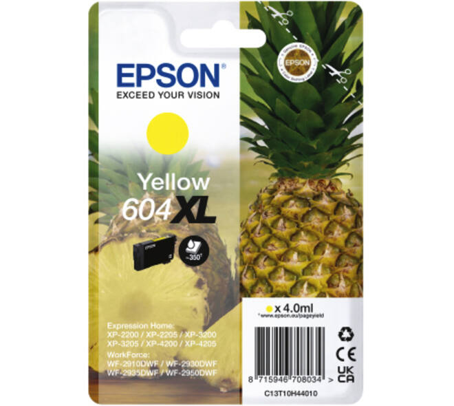 Inktcartridge Epson 604XL T10H44 geel