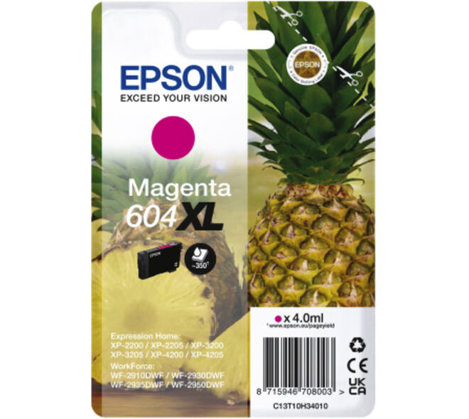 Inktcartridge Epson 604XL T10H34 rood