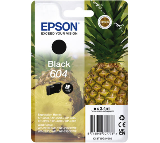 Inktcartridge Epson 604 T10G14 zwart