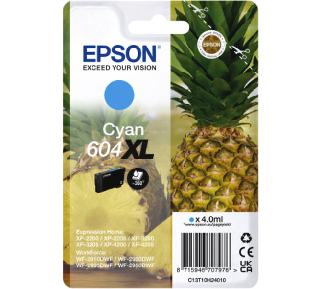 Inktcartridge Epson 604XL T10H24 blauw