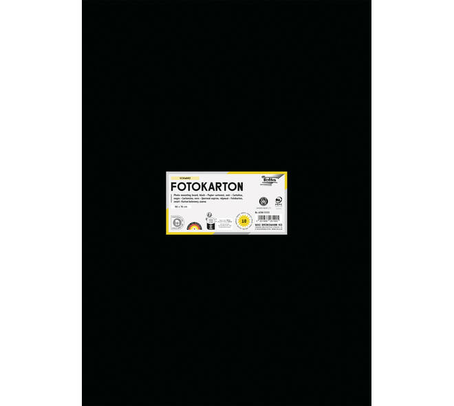 Fotokarton Folia 300gr 50x70cm 90 zwart