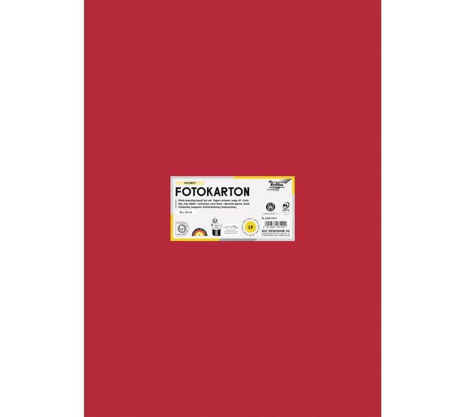 Fotokarton Folia 300gr 50x70cm 20 vuurrood