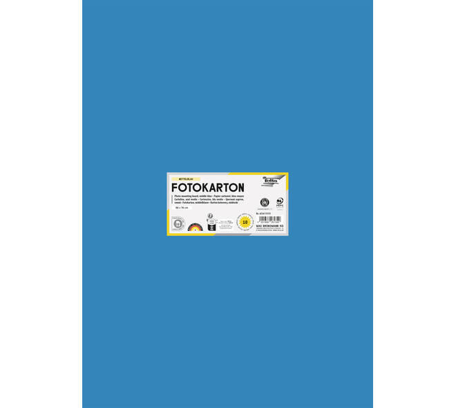 Fotokarton Folia 300gr 50x70cm 34 middenblauw
