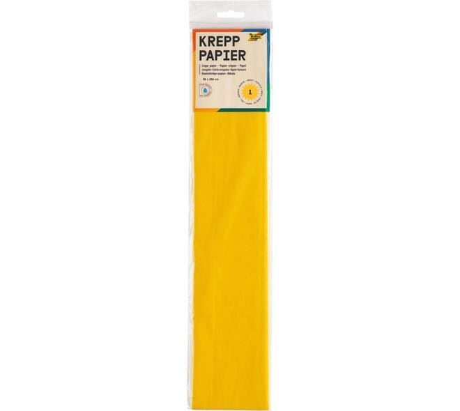 Crêpepapier Folia 50x250cm 10vel 106 geel