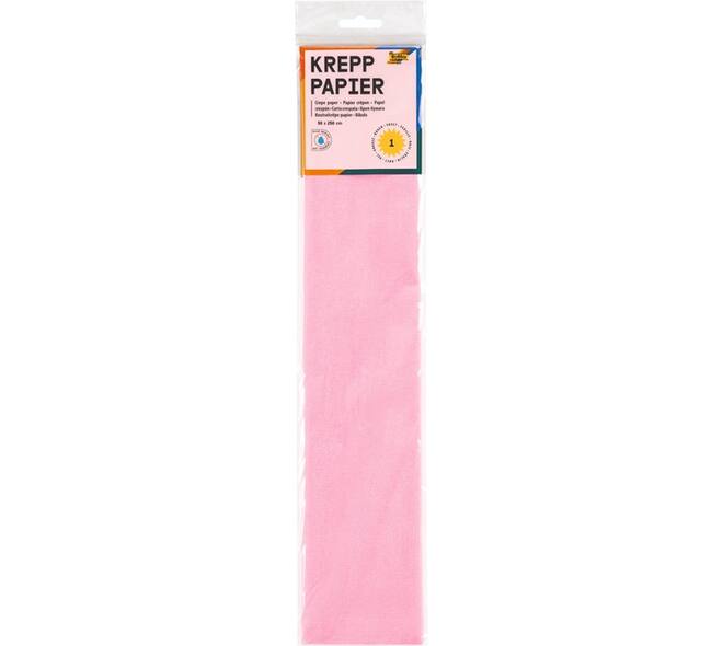 Crêpepapier Folia 50x250cm 10vel 119 lichtroze