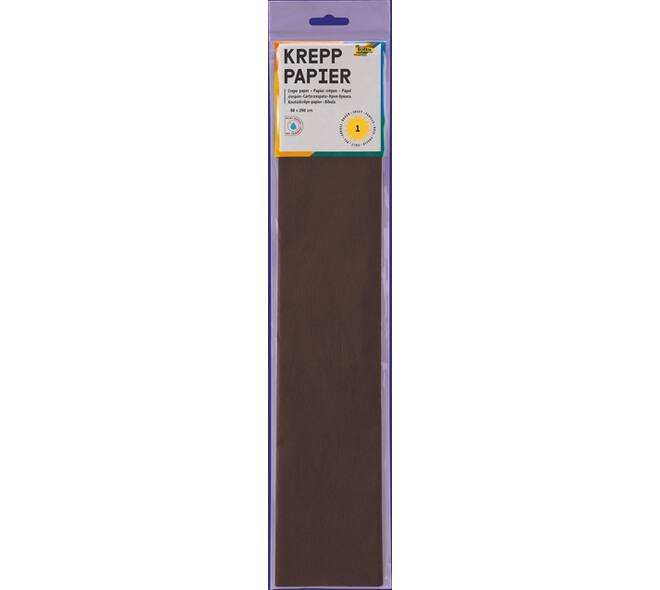 Crêpepapier Folia 50x250cm 10vel 115 chocoladebruin