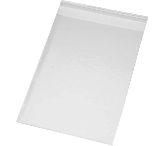 Cellofaanzak Creativ Company 17.3x12.3cm 25 micron met plakstrip 200st