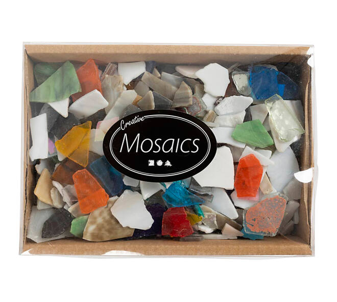 Mozaïek Creativ Company grootte 8-20mm dikte 2-3mm 2kg assorti