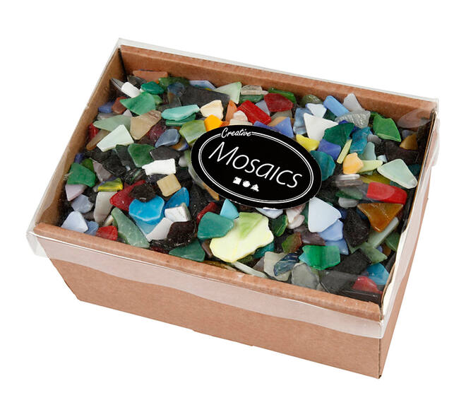 Mozaïek Creativ Company grootte 8-20mm dikte 2-3mm 2kg assorti