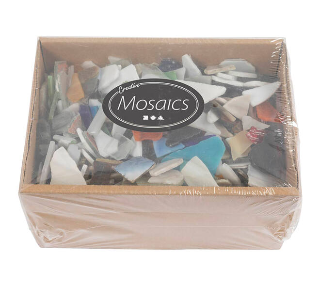 Mozaïek Creativ Company grootte 8-20mm dikte 2-3mm 2kg assorti
