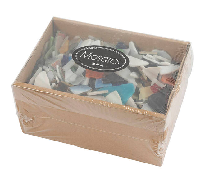 Mozaïek Creativ Company grootte 8-20mm dikte 2-3mm 2kg assorti