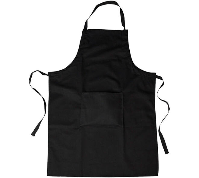 Verfschort Creativ Company lengte 89cm breedte 66cm katoen zwart