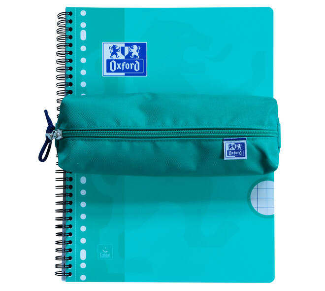 Pennenetui Oxford rechthoek turquoise