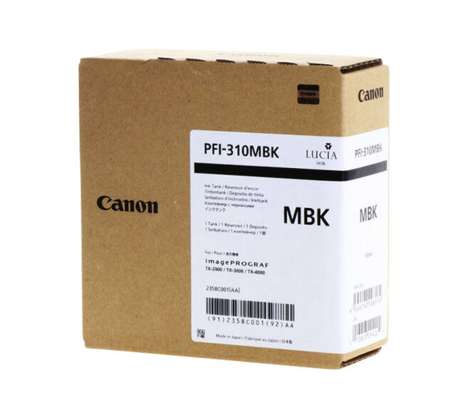 Inktcartridge Canon PFI-310 mat zwart