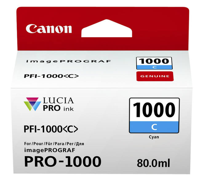 Inktcartridge Canon PFI-1000 blauw