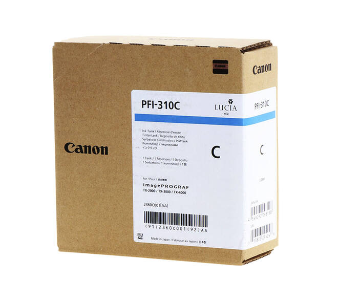Inktcartridge Canon PFI-310 blauw