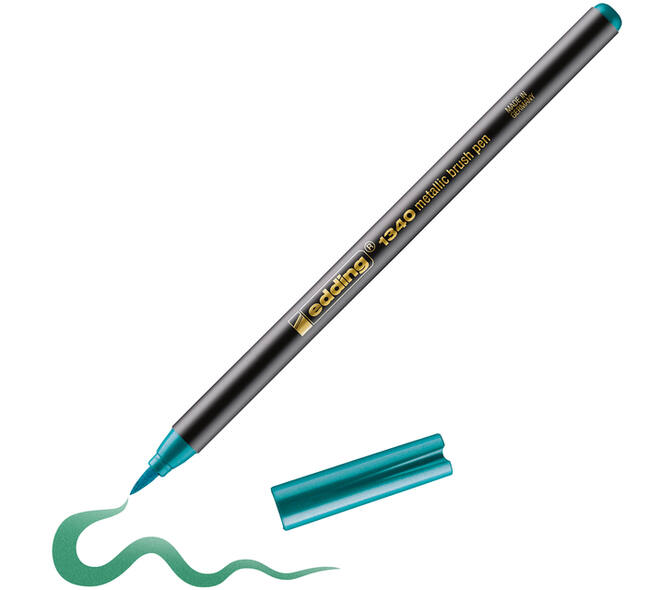 Brushpen edding 1340 metallic groen