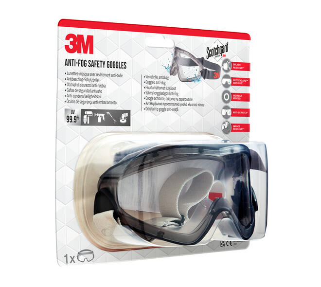 Ruimzichtbril 3M anti-fog Safety krasbestendig