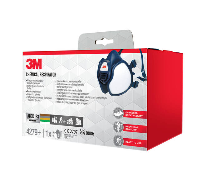 Masker 3M chemische stoffen FFABEK1 P3 D filters