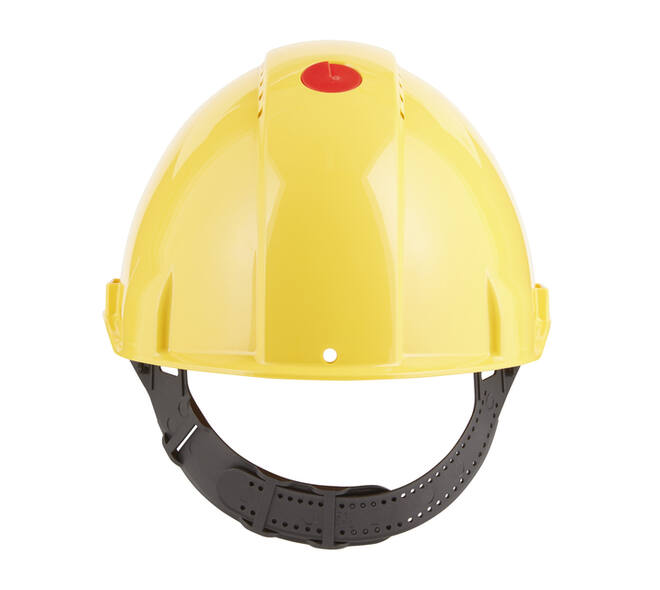 Veiligheidshelm 3M 53-62cm Uvicator en pinverstelling geel