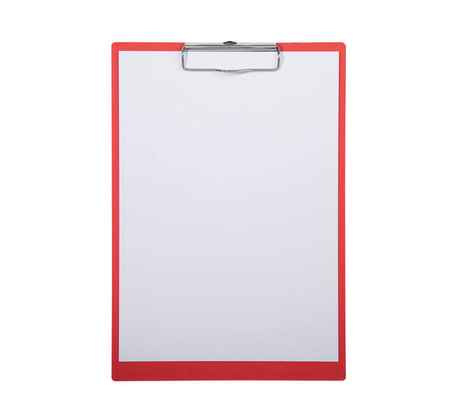 Klembord MAULbalance A4 staand versterkt 3mm karton rood
