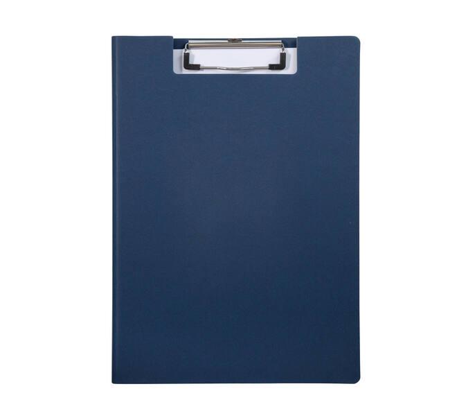 Klembordmap MAULbalance A4 versterkt karton rug 8mm blauw