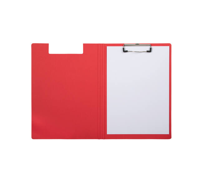 Klembordmap MAULbalance A4 versterkt karton rug 8mm rood