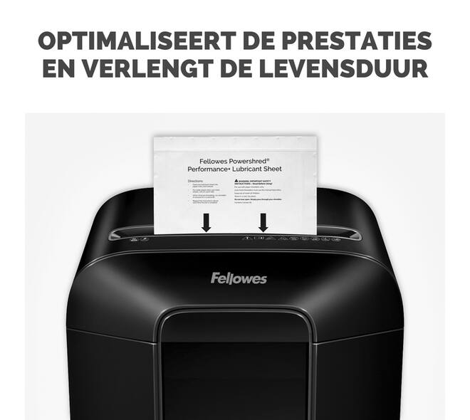 Olievellen voor papiervernietiger Fellowes Powershred Performance+ 10 vel