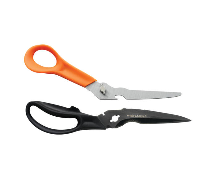 Schaar Fiskars Cuts+More Titanium multifunctioneel zwart