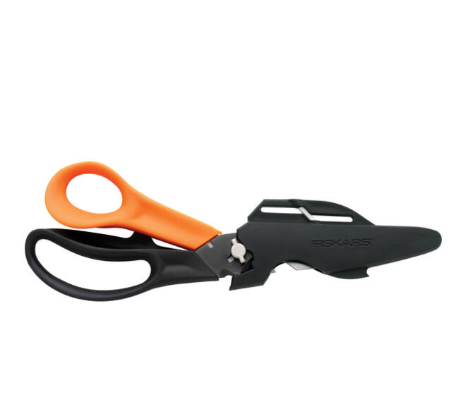 Schaar Fiskars Cuts+More Titanium multifunctioneel zwart