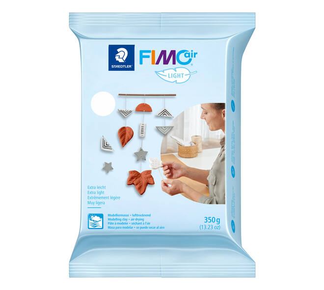 Boetseerklei Staedtler Fimo air light 8130 350 gram wit