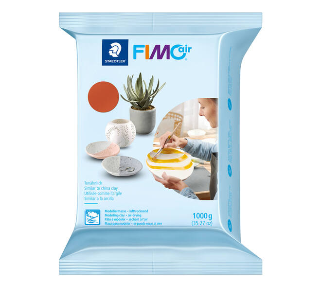 Boetseerklei Staedtler Fimo air 8101 1000 gram terracotta