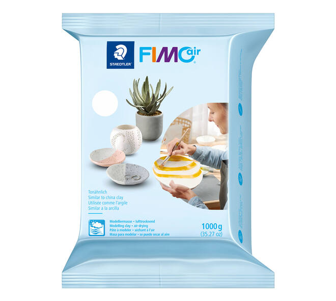 Boetseerklei Staedtler Fimo air 8101 1000 gram wit
