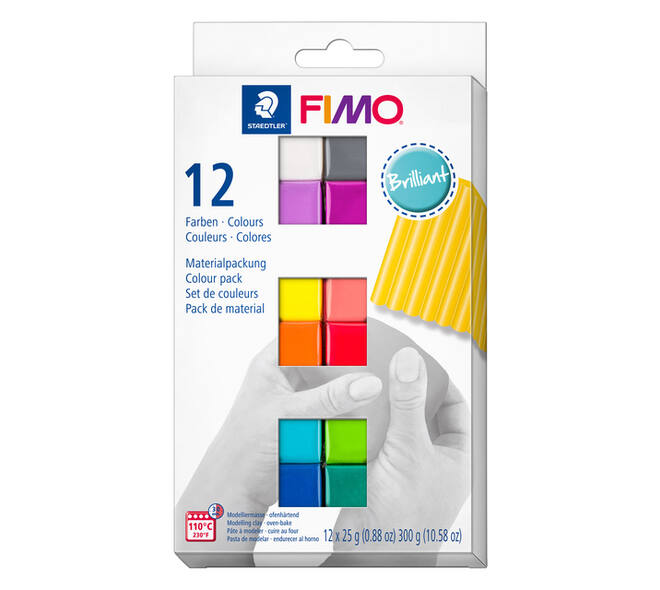 Klei Fimo soft colour pak à 12 briljante kleuren