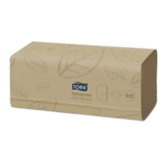 Handdoek Tork H2 Xpress Advanced multifold 2-laags 213x240mm 21x180 vel naturel 130299