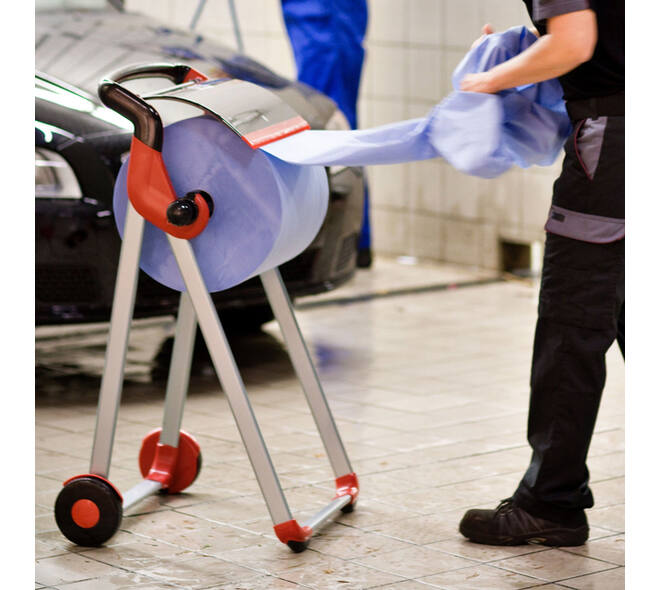 Poetspapier Tork W1 Plus Premium 2-laags 1500 vel blauw 130050