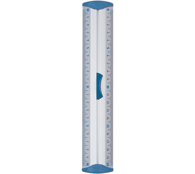 Liniaal Maped met handgreep 20cm aluminium