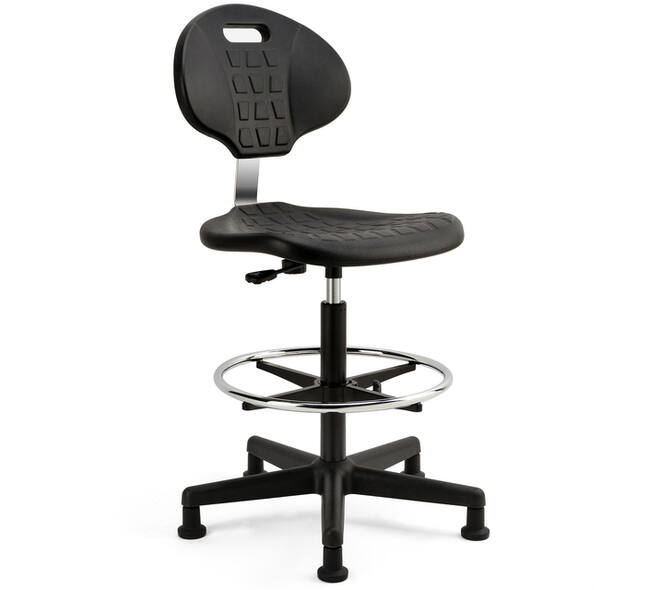 Werkstoel Euroseats Tarente Large zwart