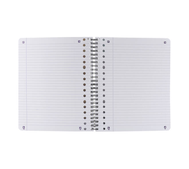 Collegeblok Oxford School A5+ lijn 17-gaats 160 pagina's 80gr voordeelpak assorti 3 stuks