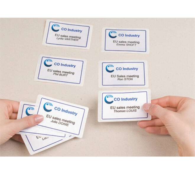 Naambadge etiket Avery J4785-20 80x50mm wit 200 stuks